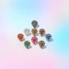 European and American cross-border retro alloy rhinestone large glass brooch, luxurious and high-end women's clothing brooch accessory pin undefined